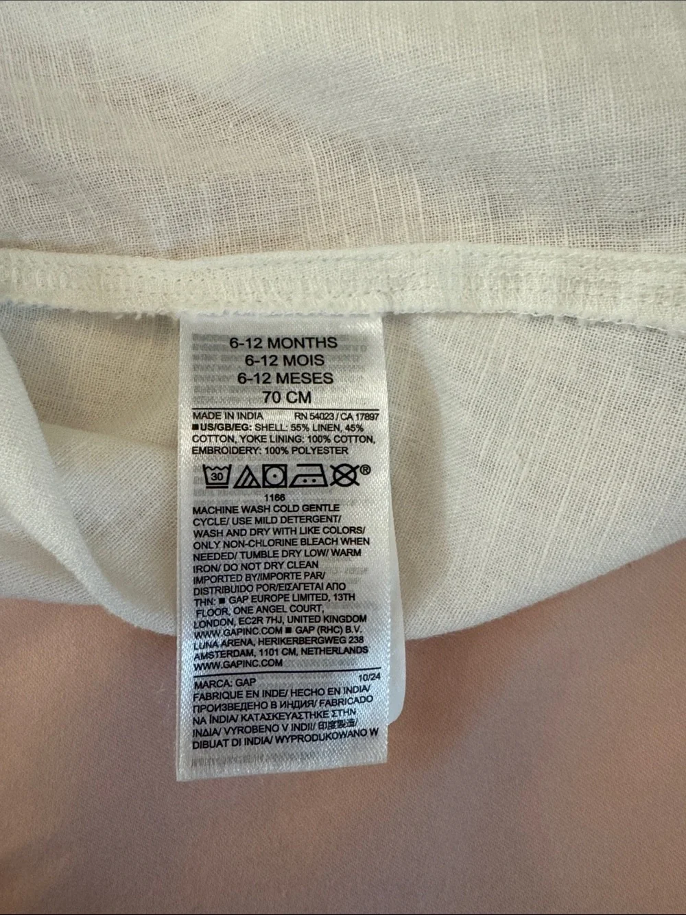 Baby Gap Embroidered Dress Bloomers 12 m